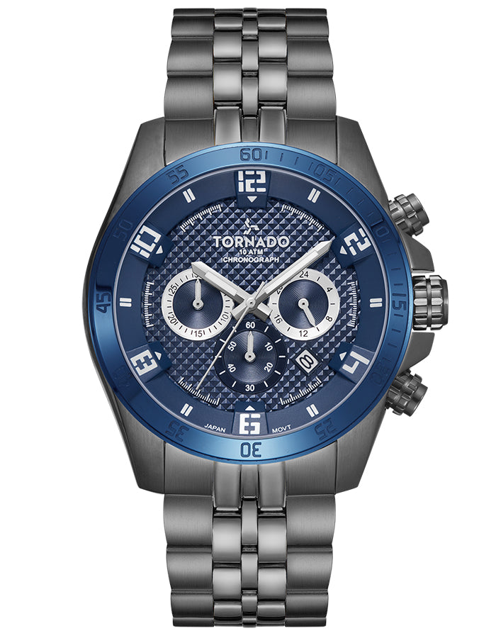 Tornado Men's Chronograph Blue Dial Watch - Premium from shopiqat - Just $45.900! Shop now at shopiqat
